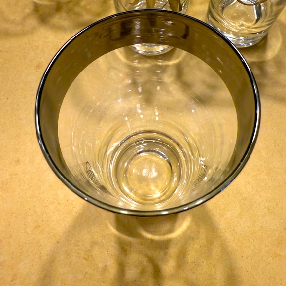 Crate & Barrel "K" Script Highball Glasses Set of 6 - Picture 2 of 4